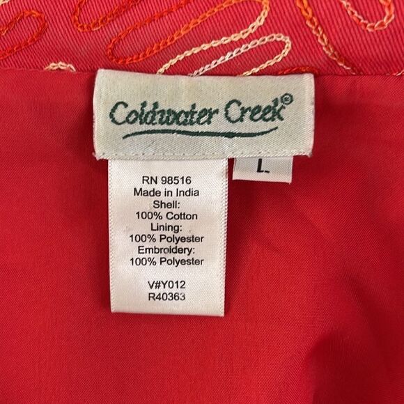 Coldwater Creek quilted suit jacket.  Size Large. - Picture 4 of 5